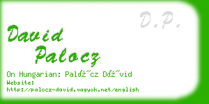 david palocz business card